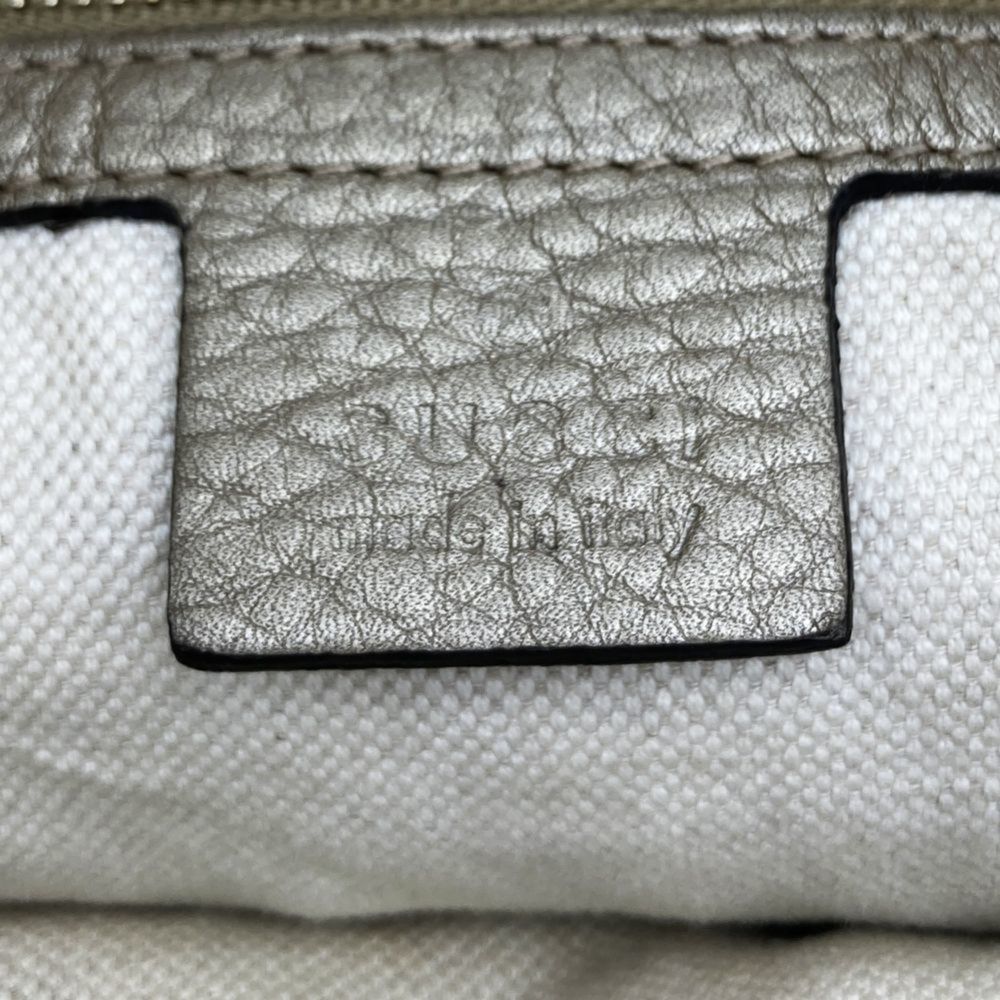 GUCCI 269949 Bag Gold Beige Leather Ladies Men - Picture 5 of 7